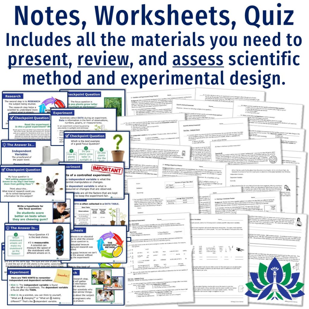 Scientific Method UNIT - Flying Colors Science