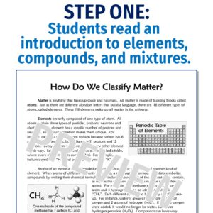 Science Classifying Materials Lesson Introductory Classification of Matter Activity - Flying Colors Science