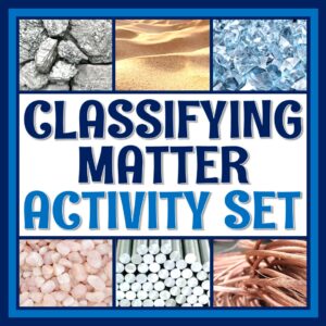 classification of matter activities