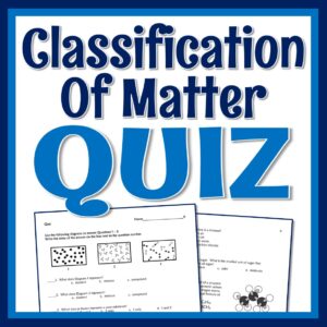 classification matter quiz