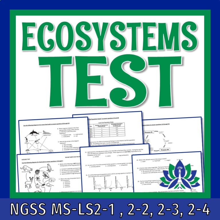 Ecosystems Test - Flying Colors Science