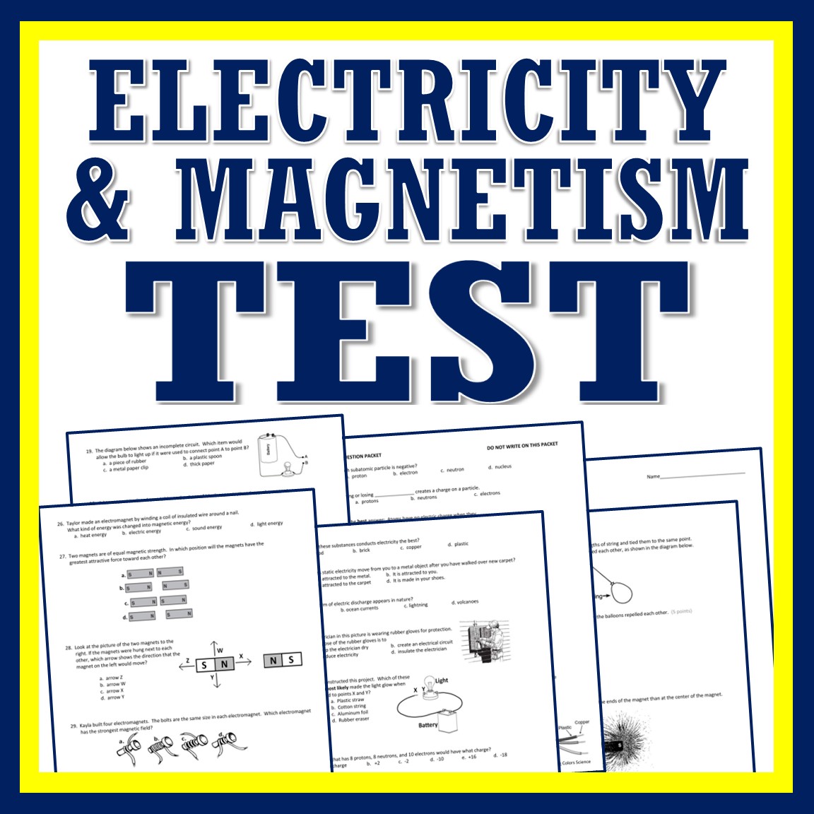 Static Electricity and TEST Flying Colors Science