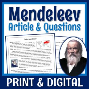 Mendeleev biography for kids