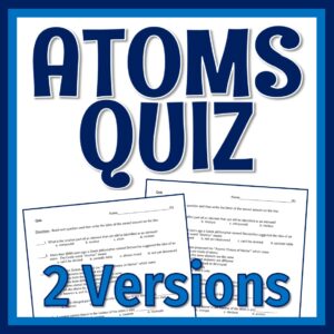 Structure of Atoms Quiz
