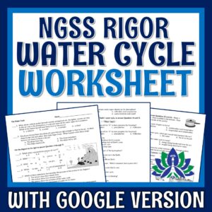 NGSS water cycle worksheet