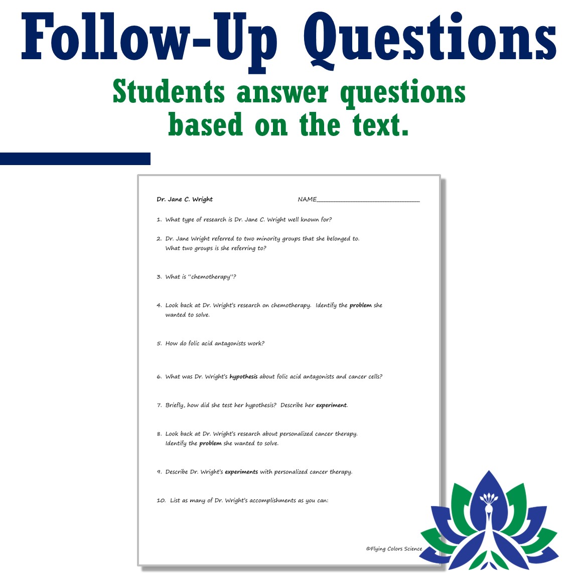 Black History Month: African American Scientist Article and Worksheet -  Flying Colors Science