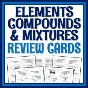 elements compounds mixtures activity