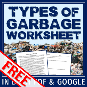land pollution worksheet