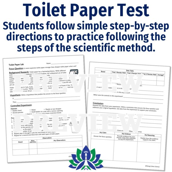 Scientific Method Lab: Toilet Paper Test - Image 2