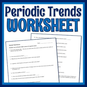 Periodic Table Families Worksheet