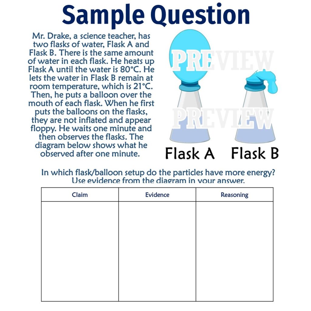 Particle Motion CER and Data Analysis Worksheet Activity - Flying ...
