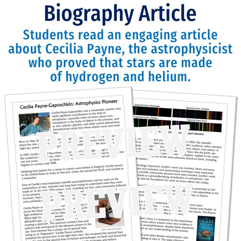Famous Astronomer Biography: Cecilia Payne - Flying Colors Science