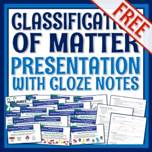 classification of matter notes