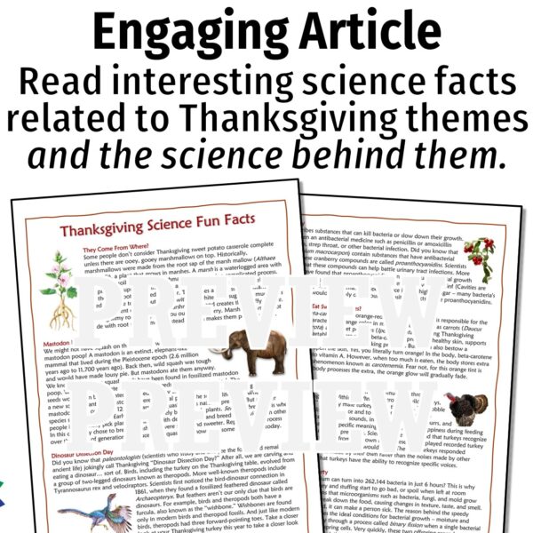 Thanksgiving Science Reading: Fun Facts Explained - Image 2