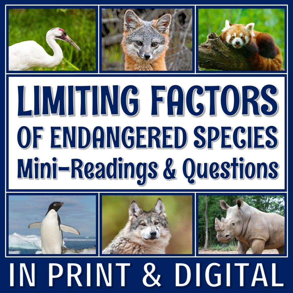 Limiting Factors of Endangered Species activity