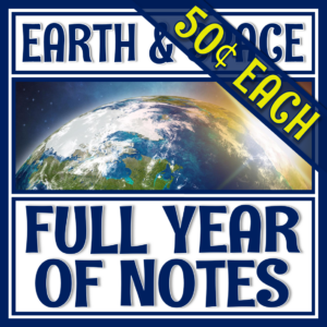 Earth Science Notes Full Year Bundle