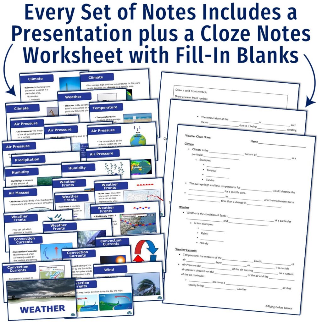 Complete Set of Middle School Science Notes - Flying Colors Science