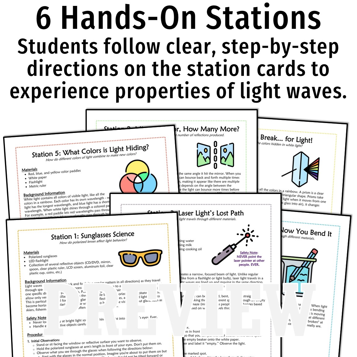 Properties of Light Lab - Flying Colors Science
