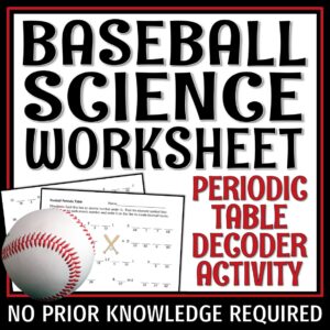 baseball science activity