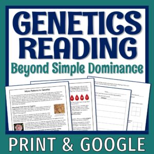 Non-Mendelian Genetics Reading for Middle School