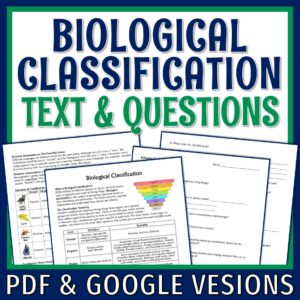 Biological Classification Reading