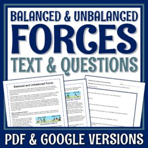 Balanced and Unbalanced Forces Reading