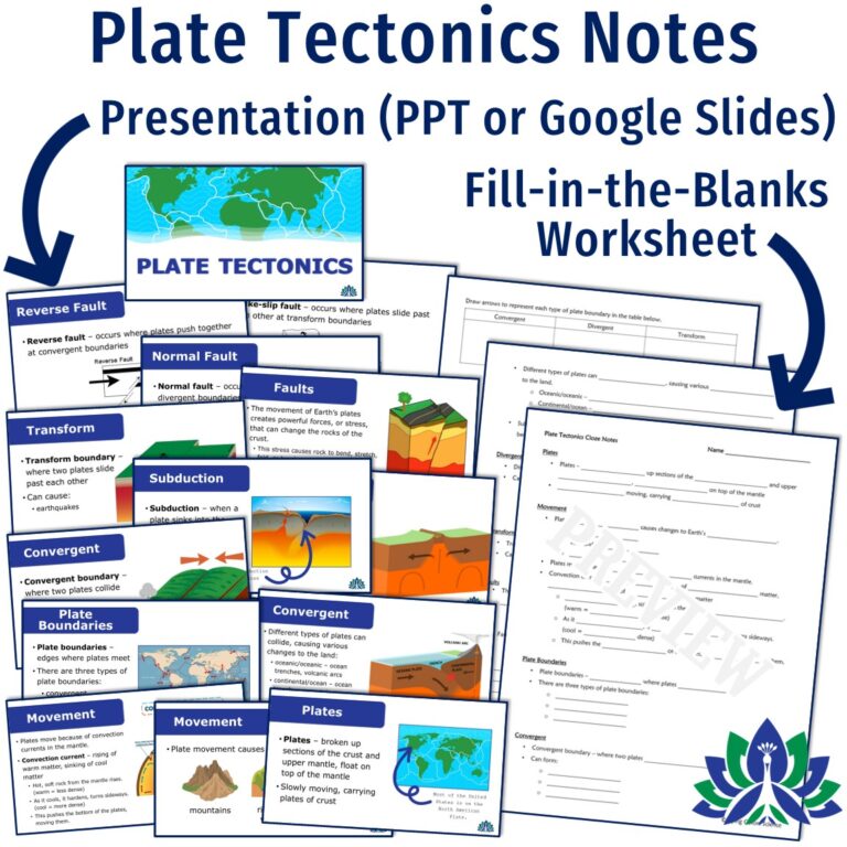 Plate Tectonics Notes with Continental Drift - Flying Colors Science