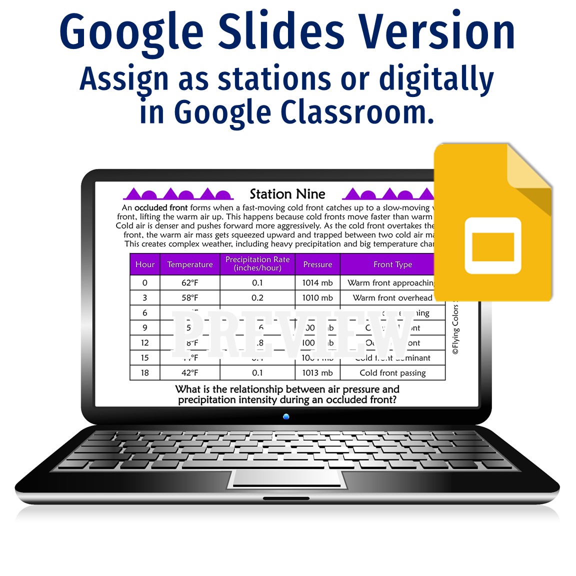 Weather Cer Activity Flying Colors Science
