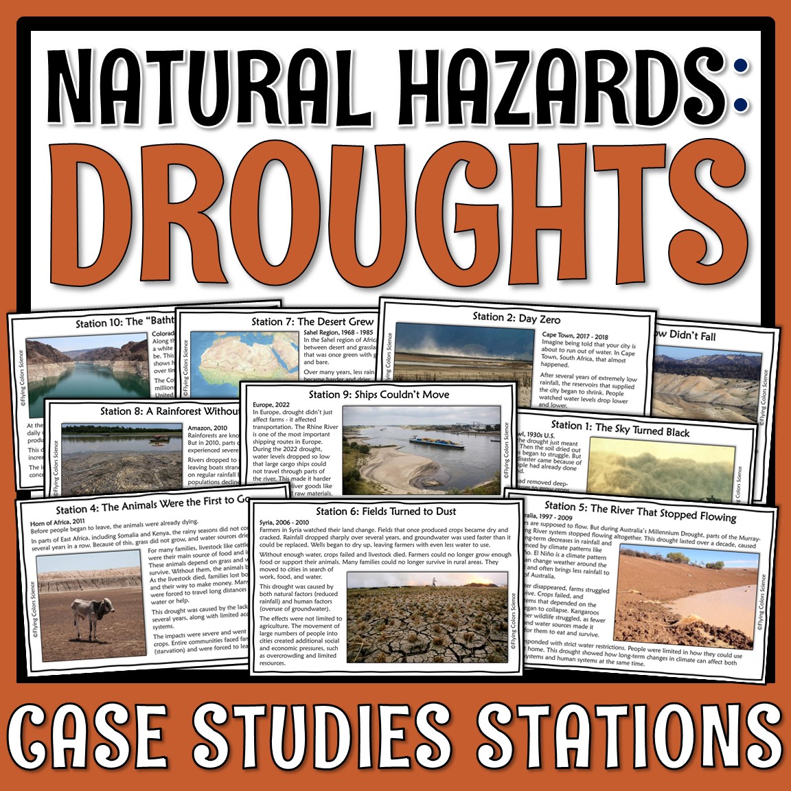 Droughts Stations Activity - Flying Colors Science